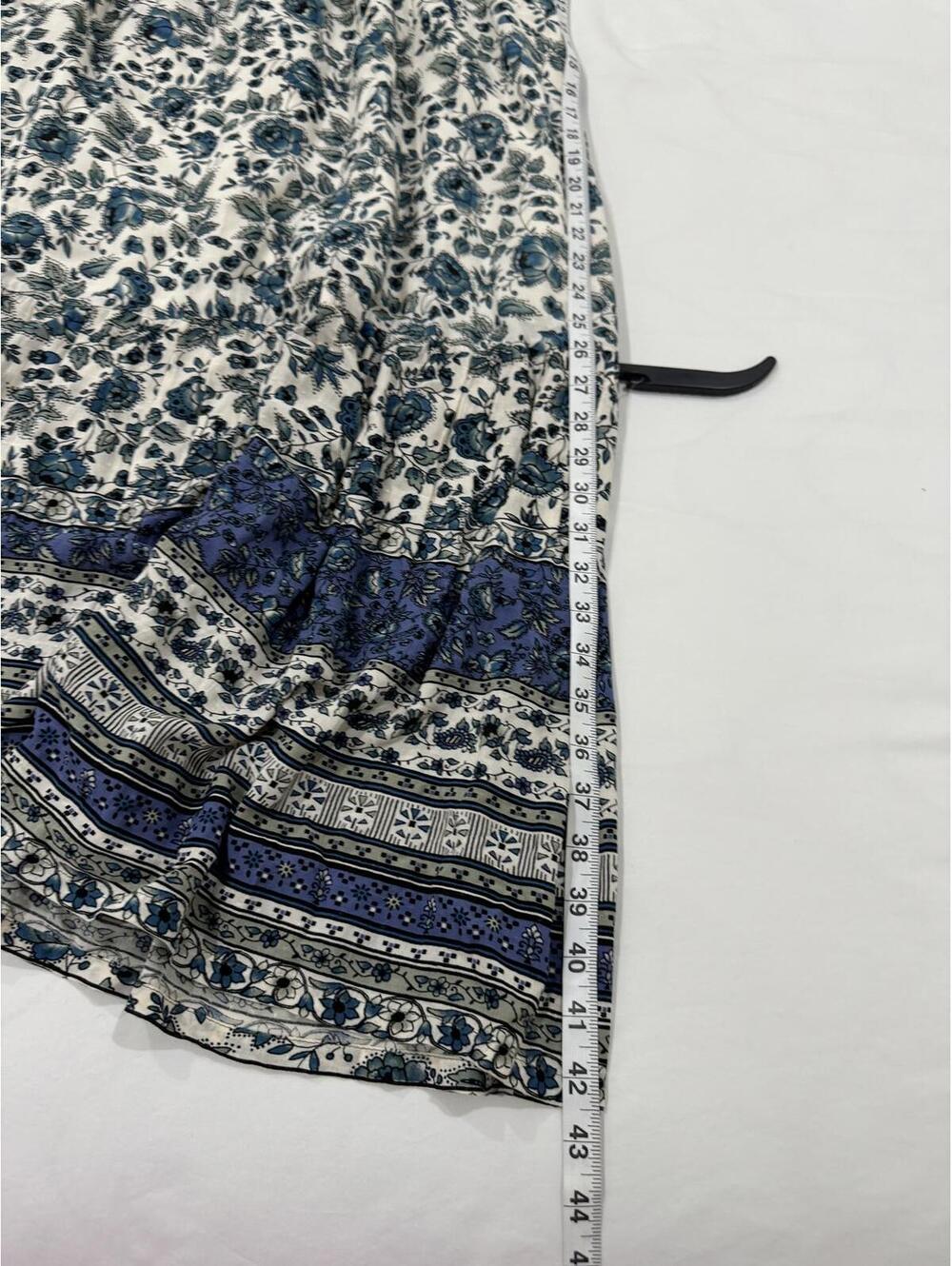 Matilda Jane Good Hart Maisie Floral Ruffle Midi Dress Large Blue White - Picture 9 of 9